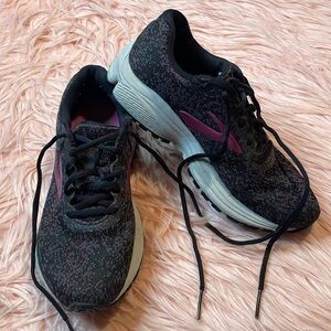 Brooks Womens Anthem 2 Black‎ Pink Running Shoes Sneakers Lace-up Size 6.5